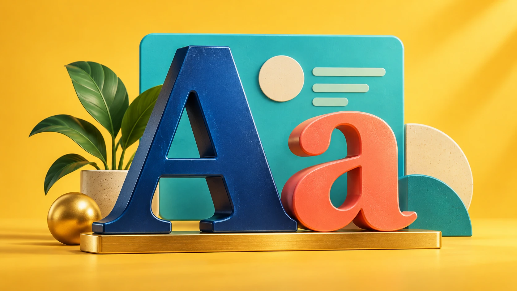 Large letterforms and a clear typographic baseline